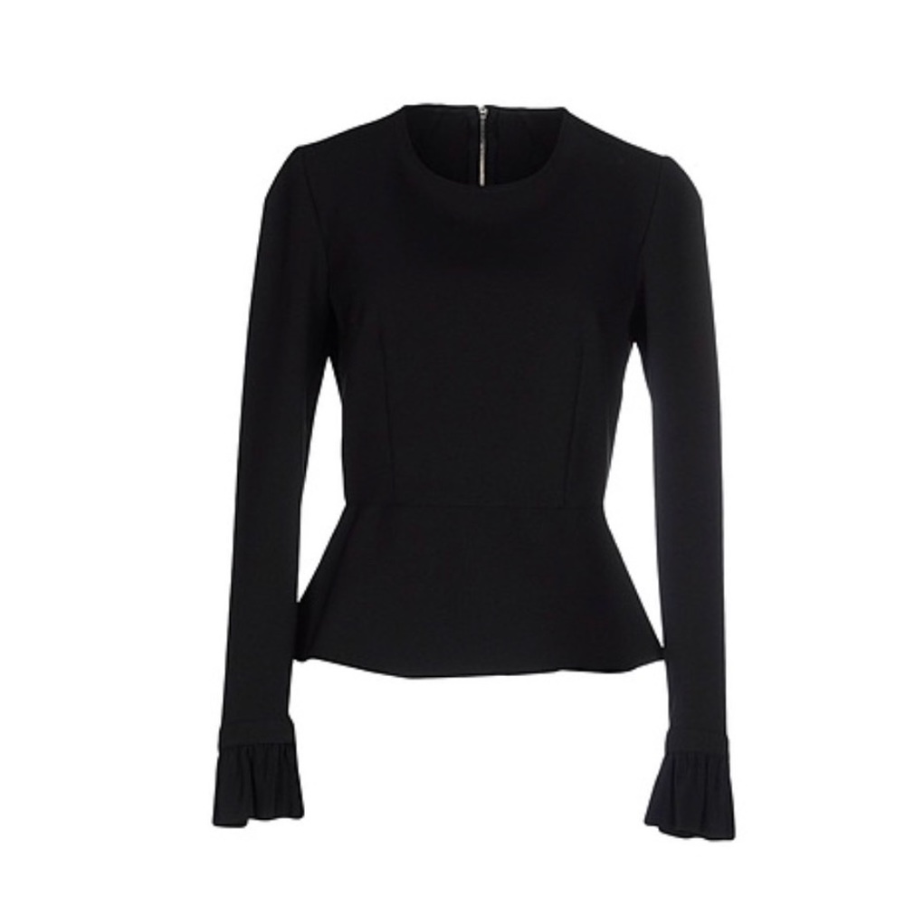 Philosophy di Lorenzo Serafini black peplum top